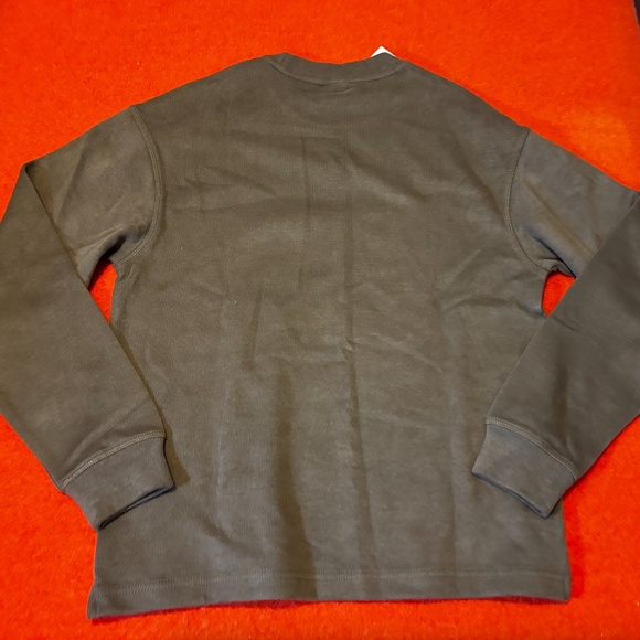 Zara khaki long sleeve brushed top sweatshirt NWT - Picture 8 of 9